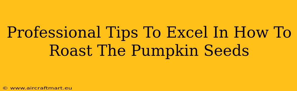 Professional Tips To Excel In How To Roast The Pumpkin Seeds